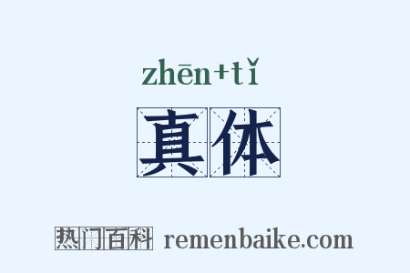 真体是什么意思的图片